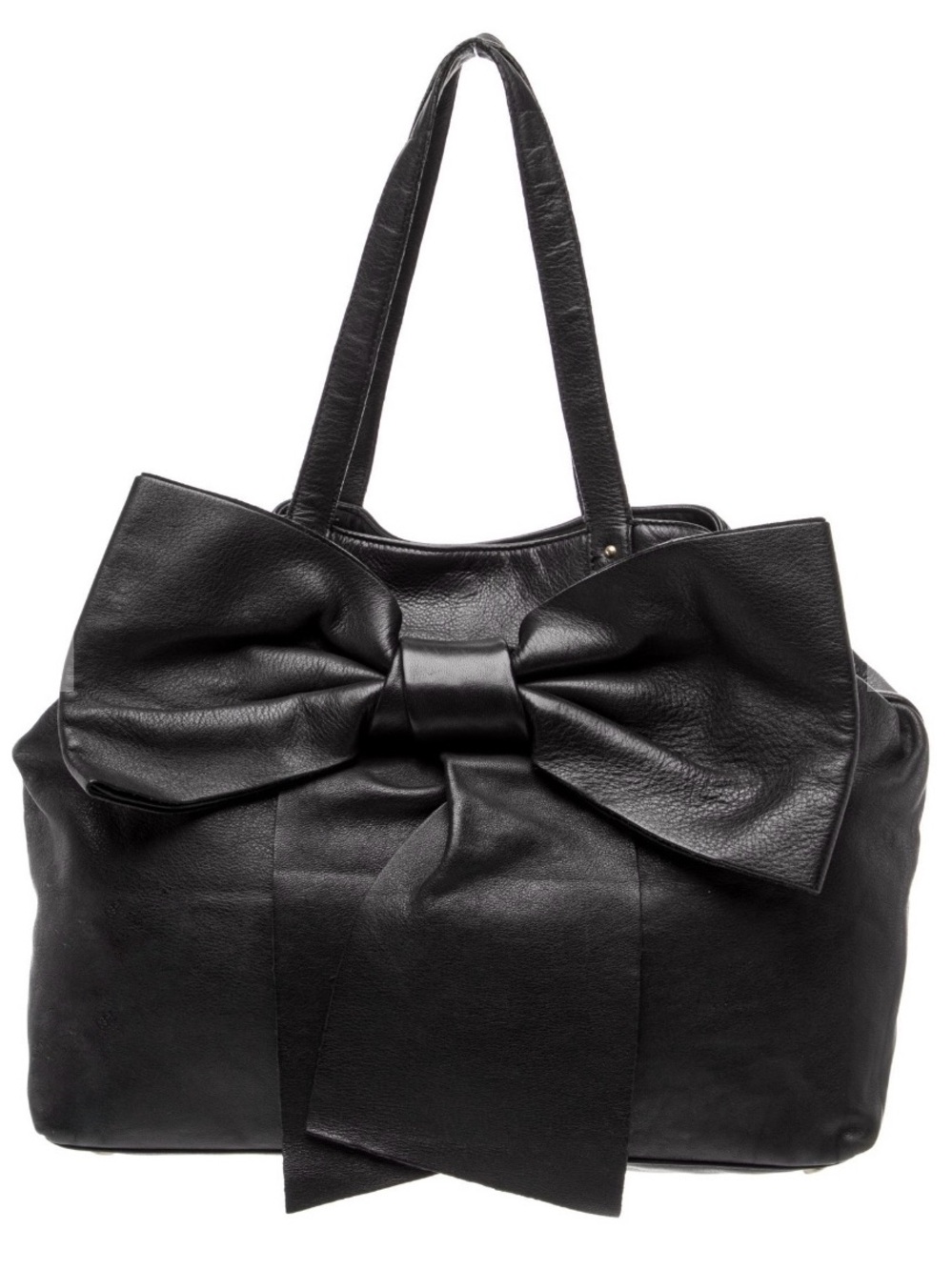 REDValentino Leather Shoulder Big Bow Bag